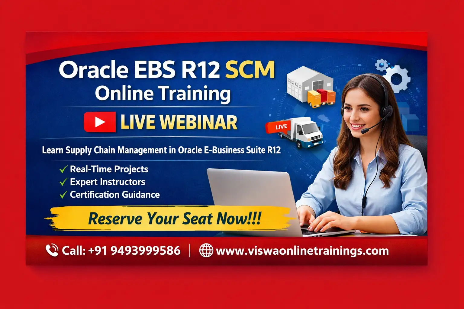 Oracle EBS R12 SCM Training | Inventory, PO & OM Course