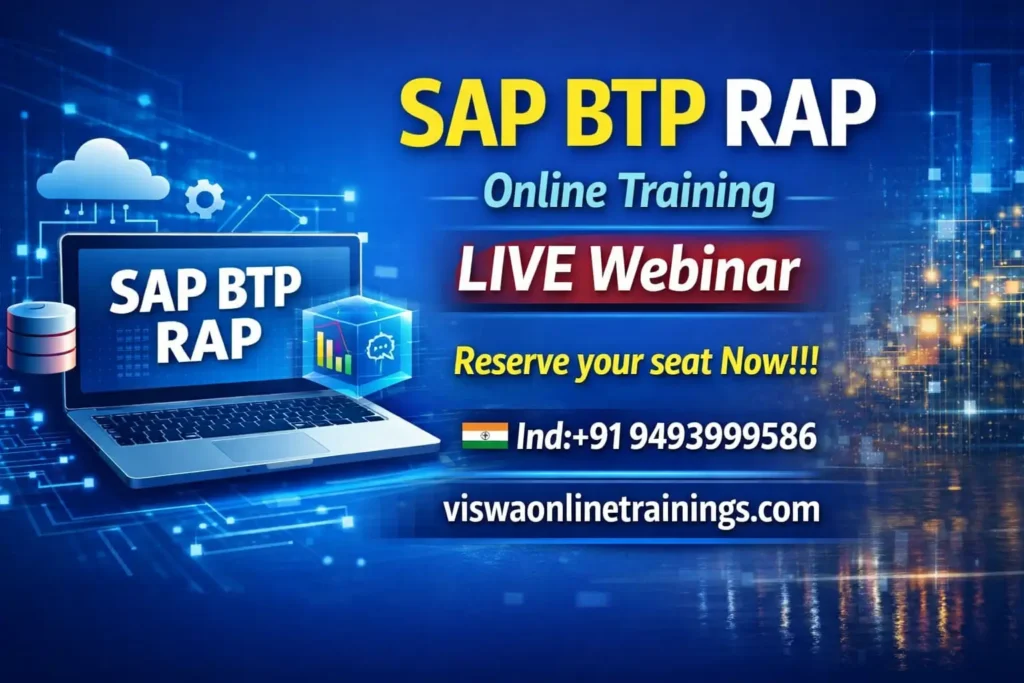 SAP BTP RAP Onlinev Training